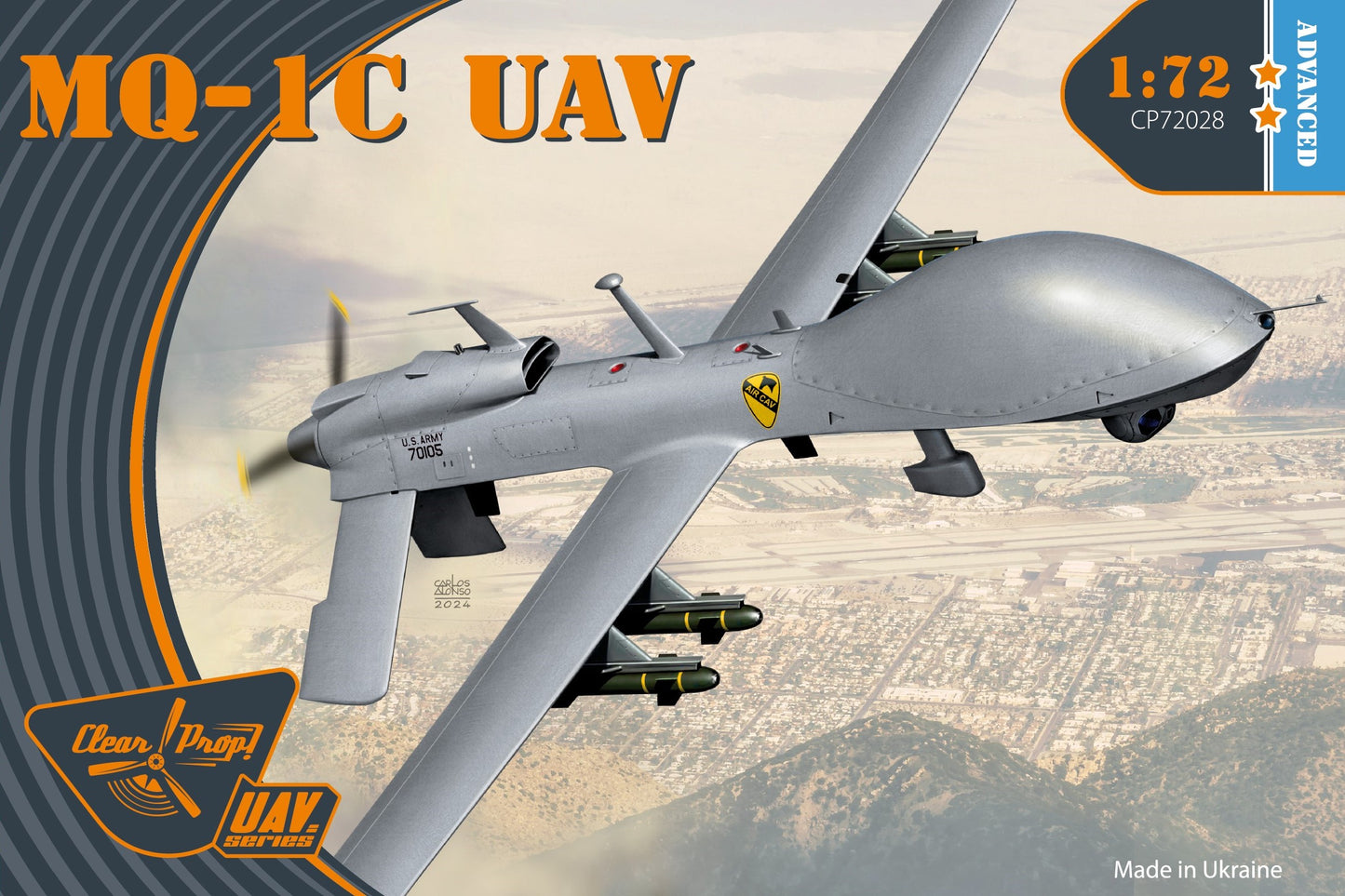 Clear Prop Models CP72028 1:72 General-Atomics MQ-1C Grey Eagle UAV