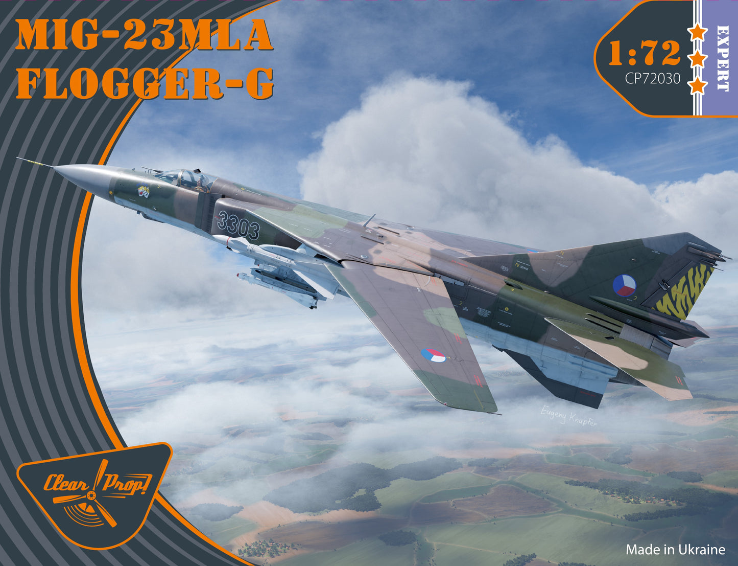 Clear Prop Models CP72030 1:72 Mikoyan MiG-23MLA Flogger-G Expert kit