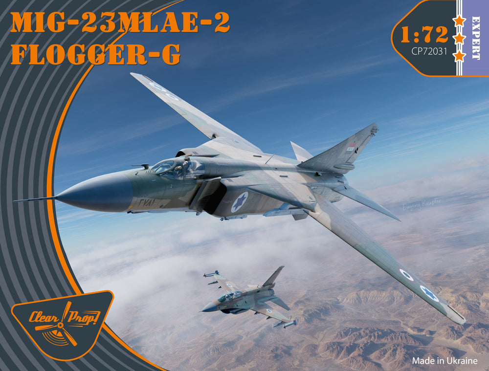Clear Prop Models CP72031 1:72 Mikoyan MiG-23MLAE-2 Flogger-G Expert kit