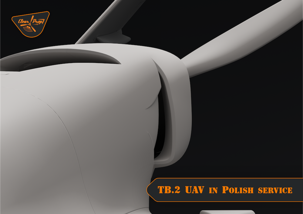 Clear Prop Models CP72037 1:72 Bayraktar TB.2 UAV in Polish service Starter kit