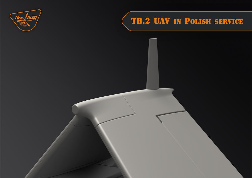 Clear Prop Models CP72037 1:72 Bayraktar TB.2 UAV in Polish service Starter kit