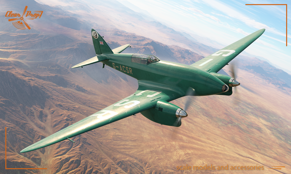 Clear Prop CP72051 1:72 DH.88 Comet MacRobertson Trophy Race