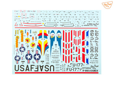Clear Prop Models CP72054 1:72 North-American F-86A Sabre