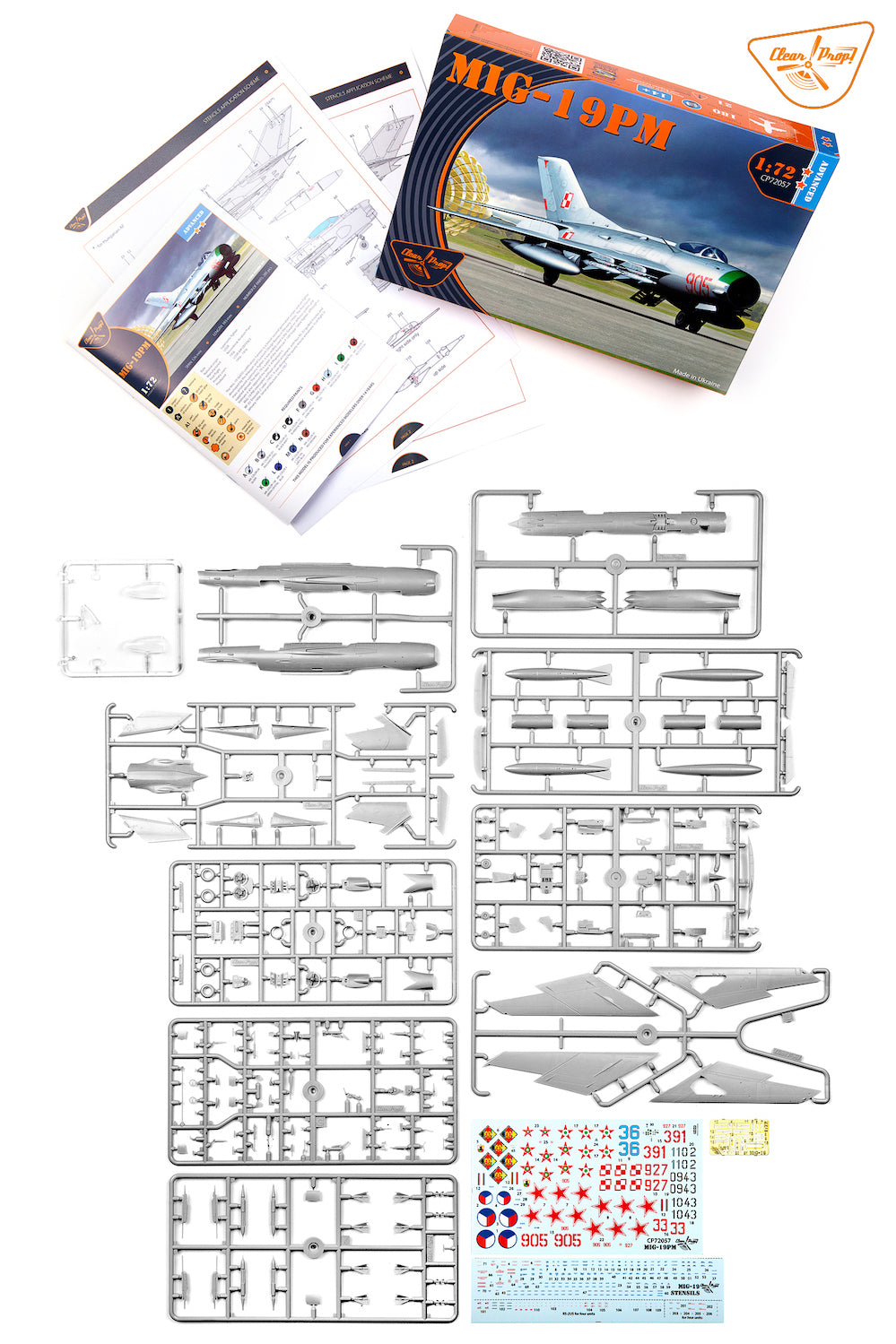 Clear Prop Models CP72057 1:72 Mikoyan MiG-19PM