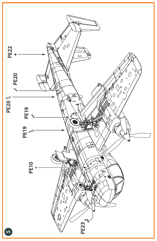Clear Prop CPA144002 1:144 Grumman OV-1A/JOV-1A Mohawk PE & Mask