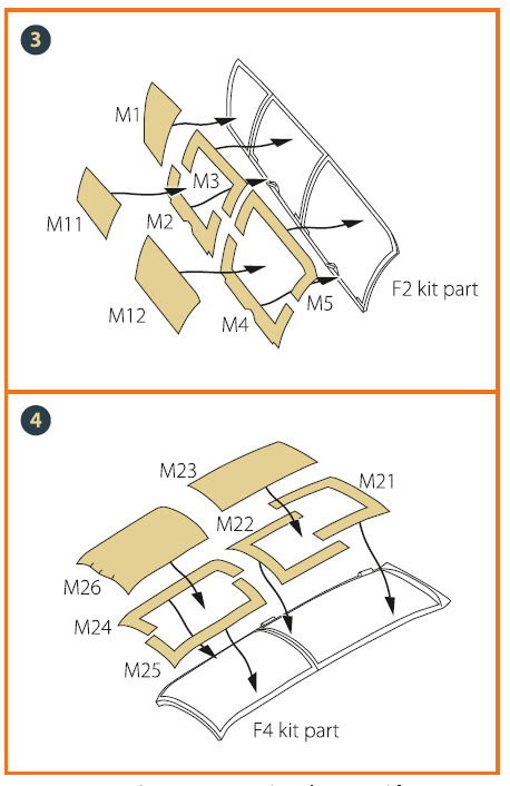 Clear Prop CPA48010 1:48 Rockwell OV-10D Bronco Canopy Mask