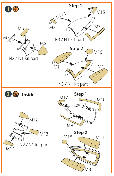 Clear Prop CPA48012 1:48 North-American F-82 Twin Mustang Mask