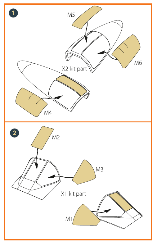 Clear Prop Models CPA48041 1:48 Douglas A2D-1 Skyshark canopy frame paint mask