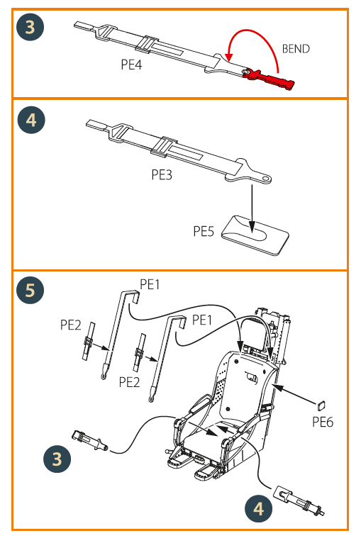 Clear Prop CPA48047 1:48 F-86A Sabre 3D-Printed Early Ejection Seat
