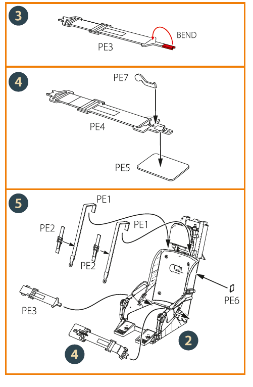 Clear Prop CPA48054 1:48 F-86A Sabre 3D-Printed Late Ejection Seat