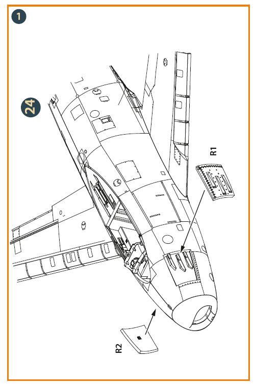 Clear Prop Models CPA48057 1:48 North-American F-86A Sabre gun port
