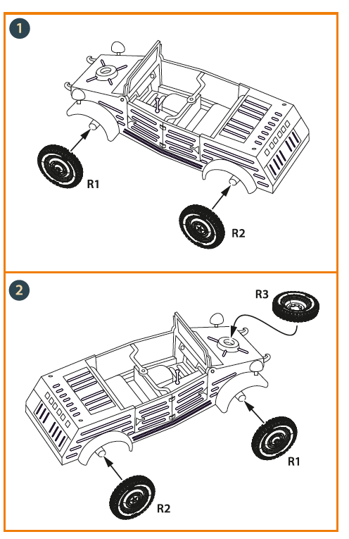 Clear Prop Models CPA48124 1:48 Kubelwagen type 82 Wheel set