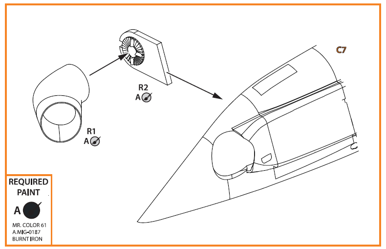 Clear Prop Models CPA72021 1:72 Kaman UH-2A/B Seasprite resin exhaust
