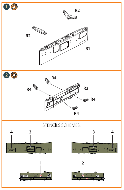 Clear Prop CPA72047 1:72 Rockwell OV-1 Mohawk Pylons