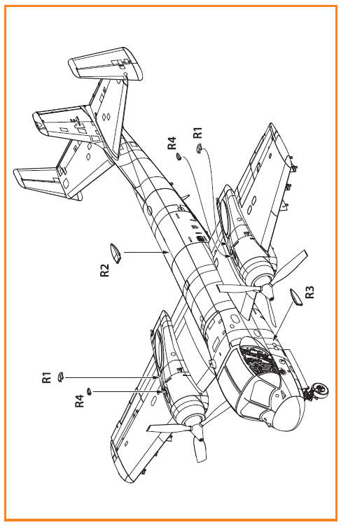 Clear Prop CPA72048 1:72 Rockwell OV-1 Mohawk Air Intakes
