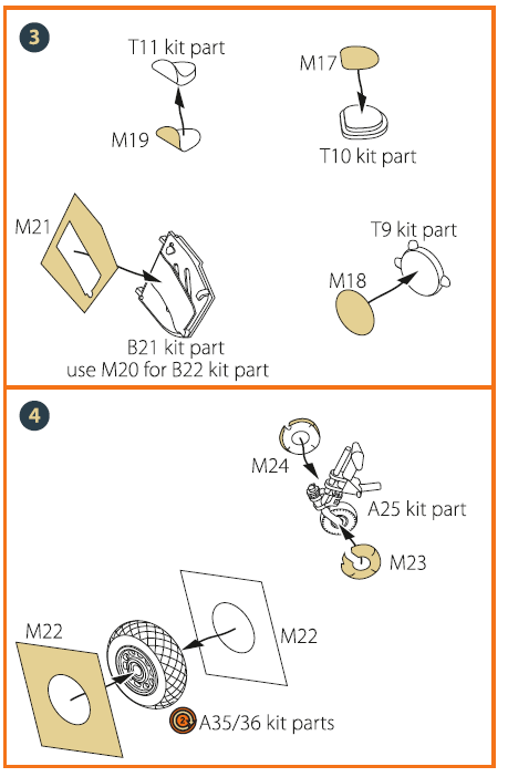 Clear Prop CPA72065 1:72 P-51B/P-51C Mustang Paint Mask