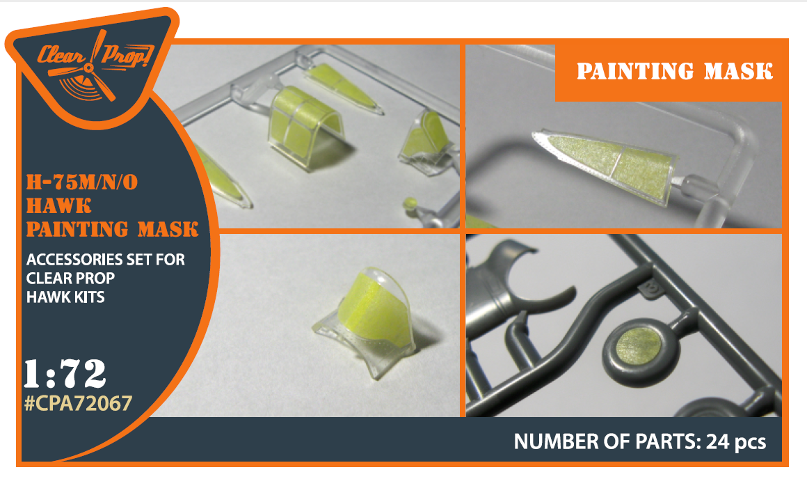 Clear Prop CPA72067 1:72 Curtiss Hawk H-75 M/N/O Paint Mask