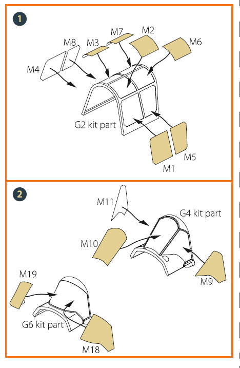 Clear Prop CPA72067 1:72 Curtiss Hawk H-75 M/N/O Paint Mask