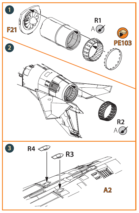 Clear Prop CPA72080 1:72 MiG-23ML/MLD/P/MLAE Exhaust & Scoops