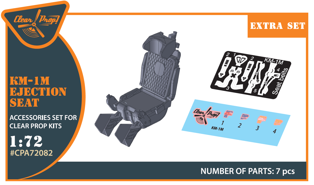 Clear Prop Models CPA72082 1:72 KM-1M Ejection seat
