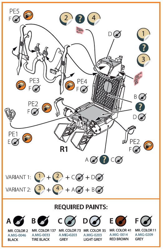 Clear Prop Models CPA72082 1:72 KM-1M Ejection seat