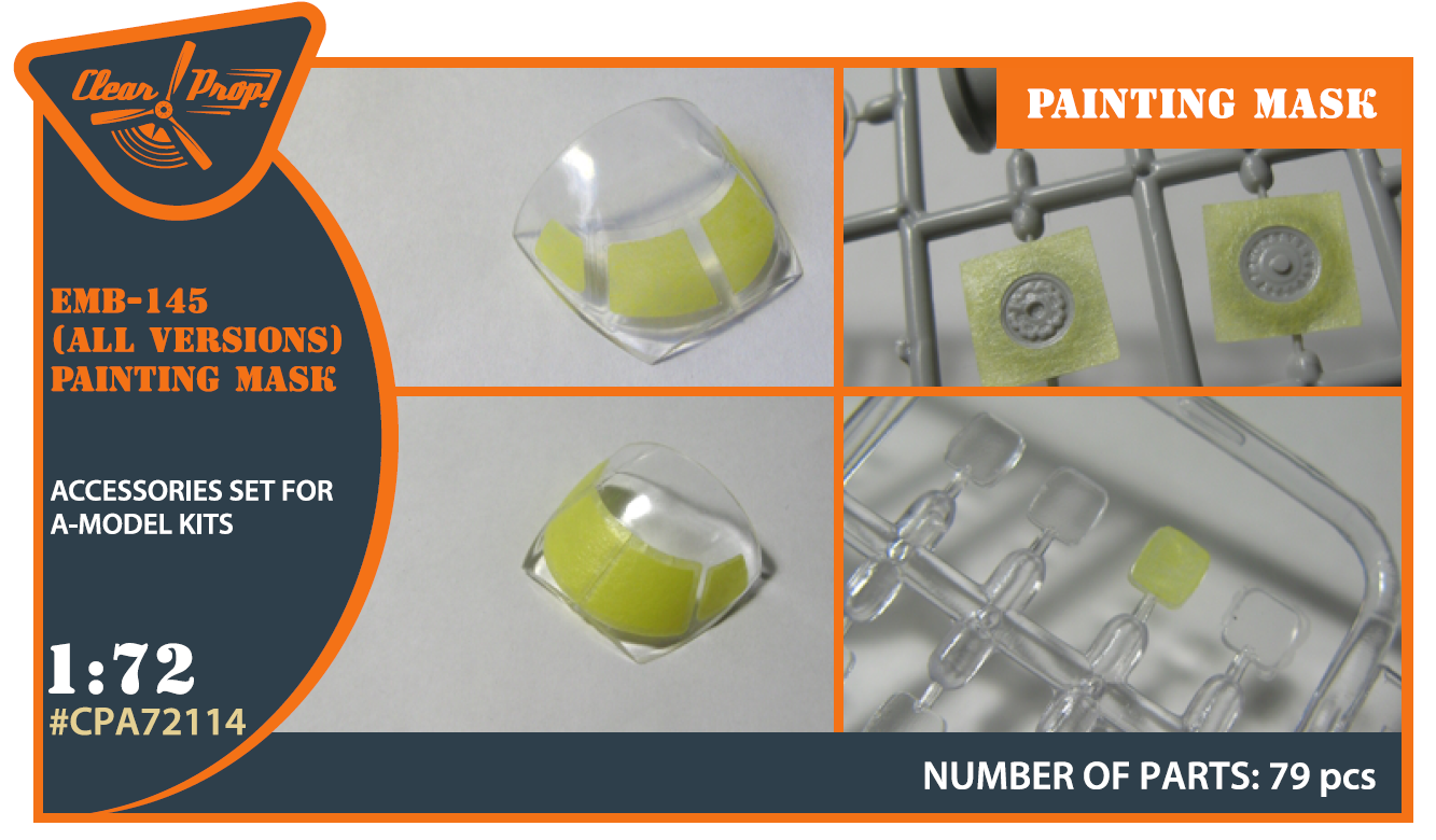 Clear Prop CPA72114 1:72 Embraer EMB-145LR Paint Mask