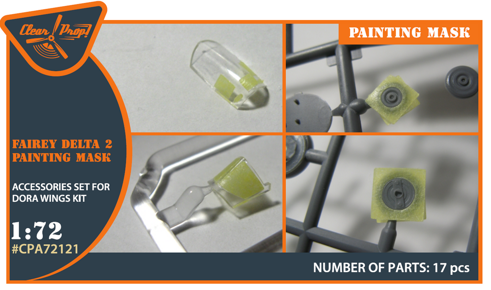 Clear Prop CPA72121 1:72 Fairey Delta FD.2 Paint Mask