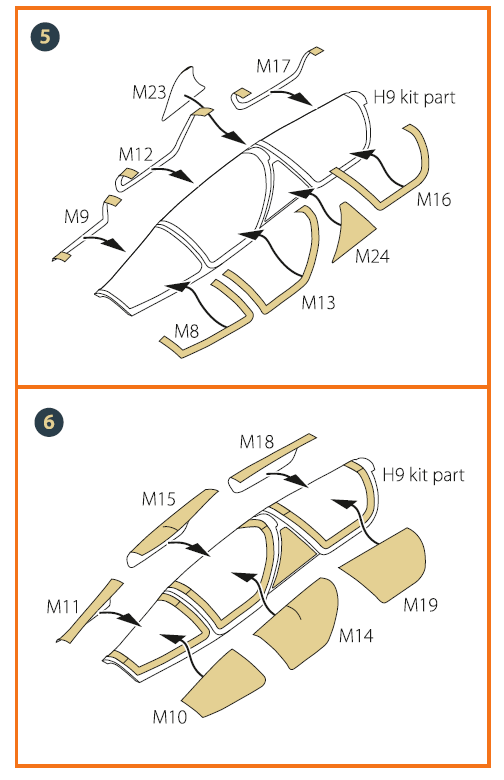 Clear Prop CPA72122 1:72 Mirage 2000D Double-Sided Paint Mask