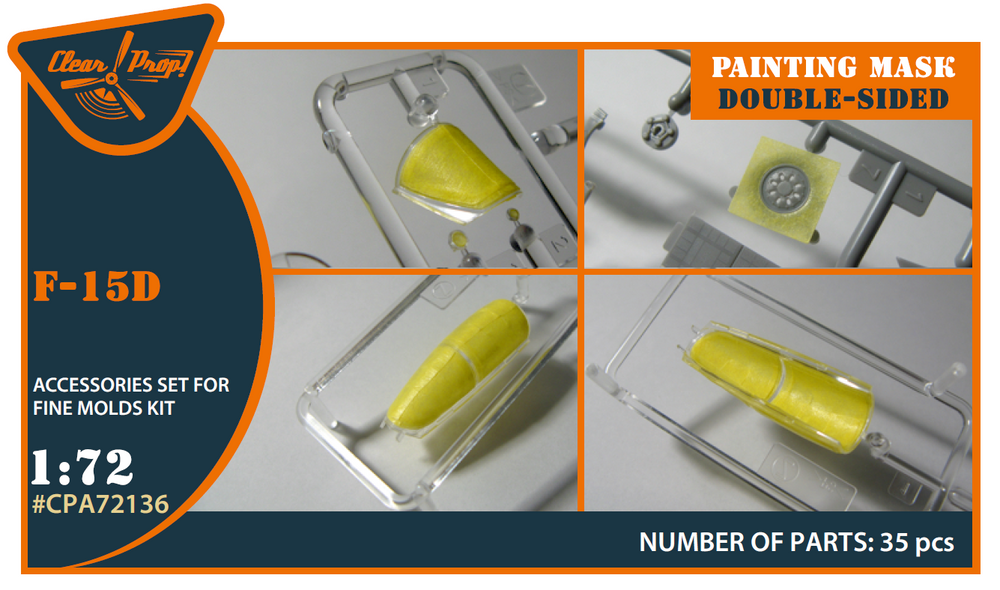 Clear Prop CPA72136 1:72 McDonnell F-15D Paint Mask