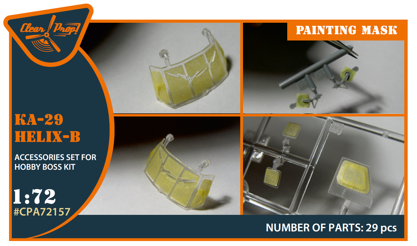 Clear Prop CPA72157 1:72 Kamov Ka-29 Helix-B Paint Mask