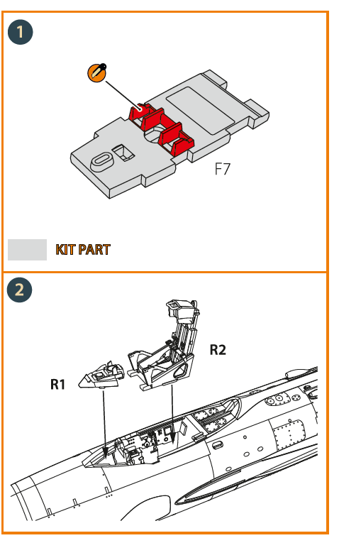 Clear Prop CPA72176 1:72 MiG-19P/PM Ejection Seat & Panel Cover