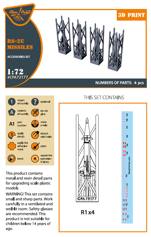 Clear Prop Models CPA72177 1:72 RS-2U/US