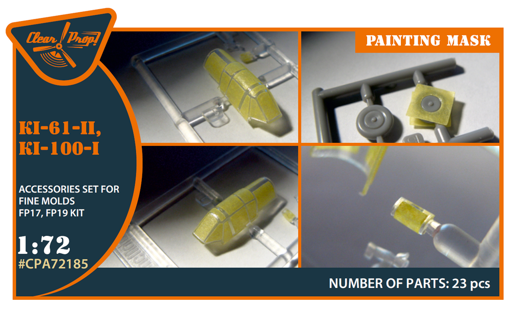 Clear Prop CPA72185 1:72 Kawasaki Ki-61-II / Ki-100-I Paint Mask