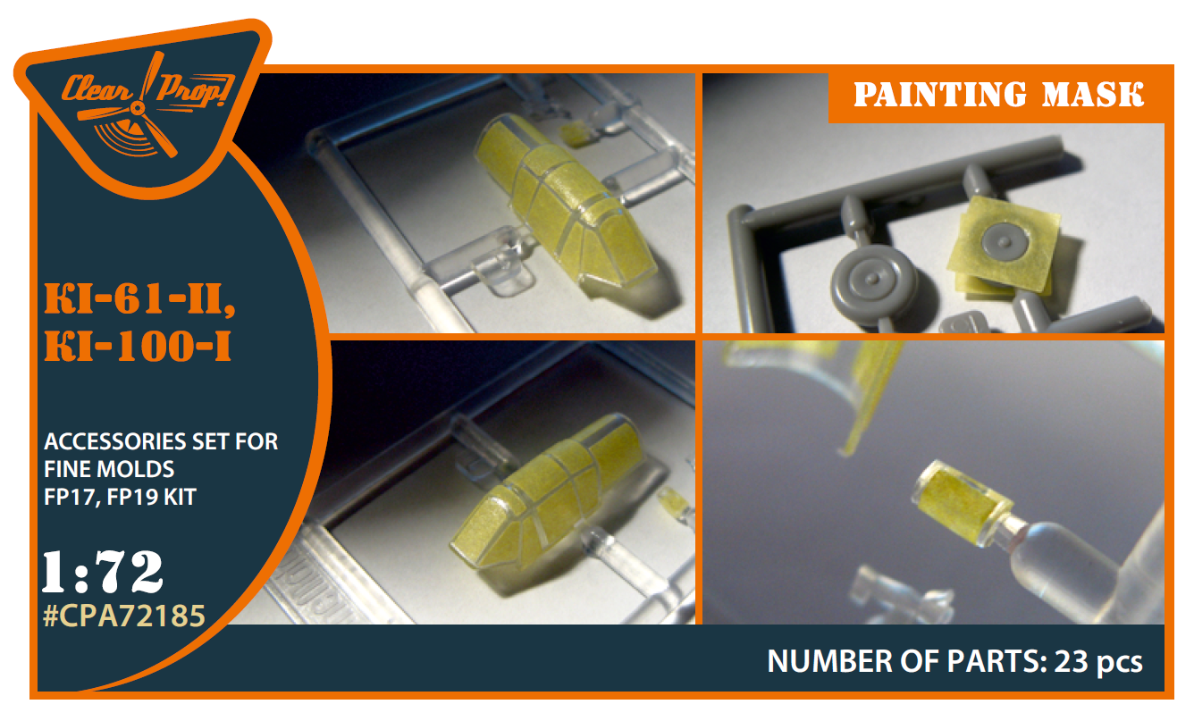 Clear Prop CPA72185 1:72 Kawasaki Ki-61-II / Ki-100-I Paint Mask