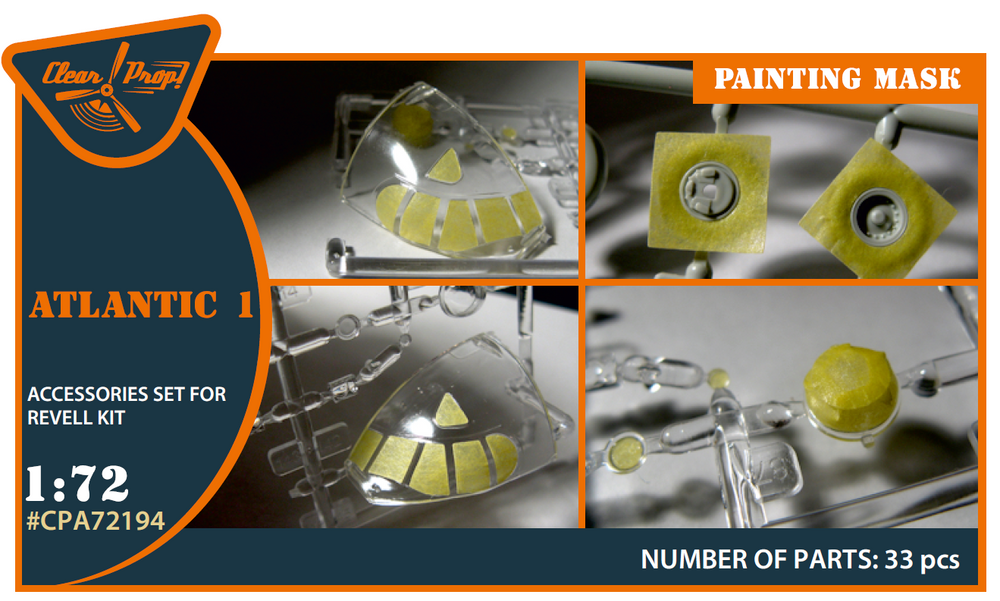 Clear Prop CPA72194 1:72 Breguet Br.1150 Atlantic Paint Mask