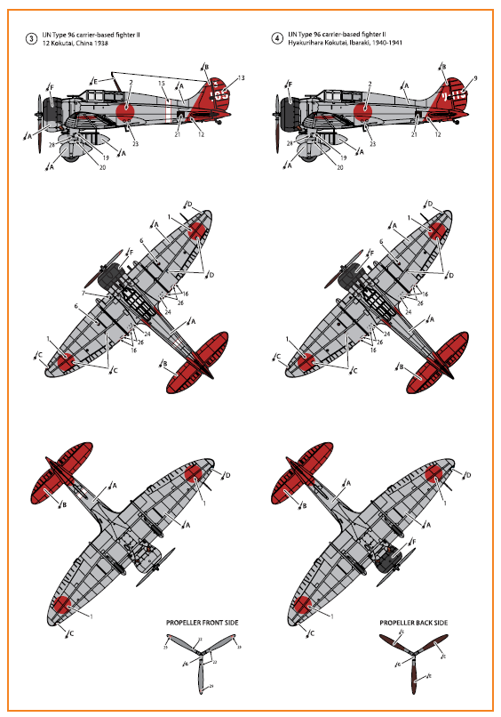 Clear Prop Models CPD72003 1:72 Mitsubishi A5M2b Claude
