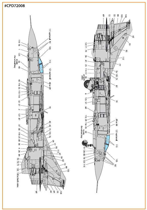Clear Prop CPD72008 1:72 MiG-23ML/MLA/MLD/P/MLAE Stencils