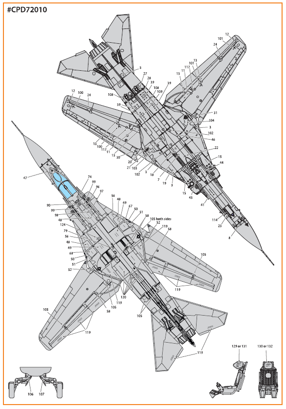 Clear Prop CPD72010 1:72 MiG-23ML/MLA Stencils Grey Schemes