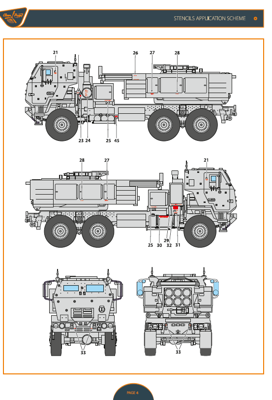 Clear Prop CPD72011 1:72 M142 HIMARS Ukrainian Armed Forces Decals