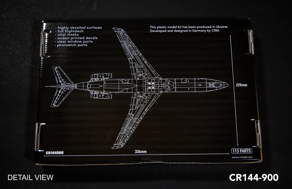 CR Models CR144-900 1:144 Boeing 727-200ADV in Yugoslav Airlines livery
