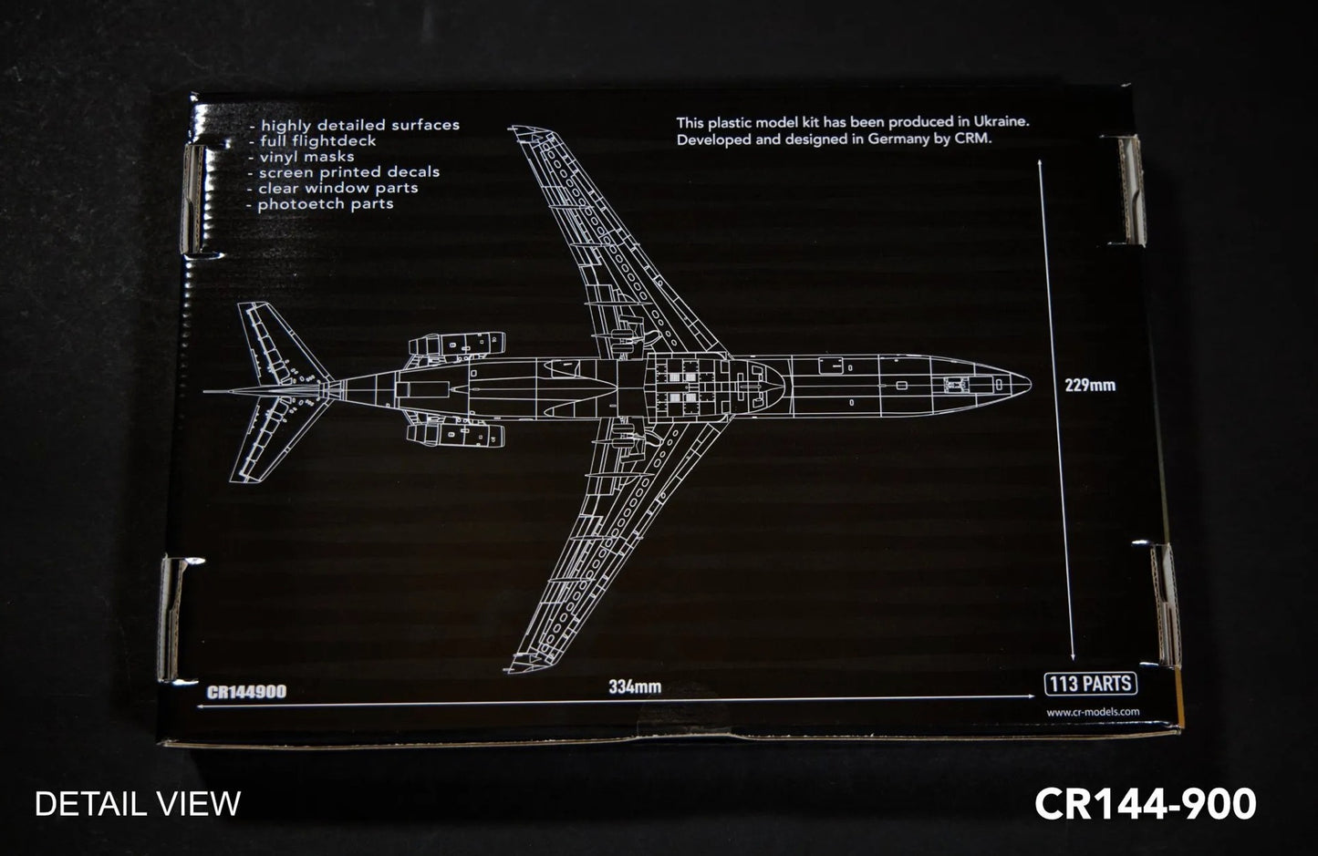 CR Models CR144-900 1:144 Boeing 727-200ADV in Yugoslav Airlines livery
