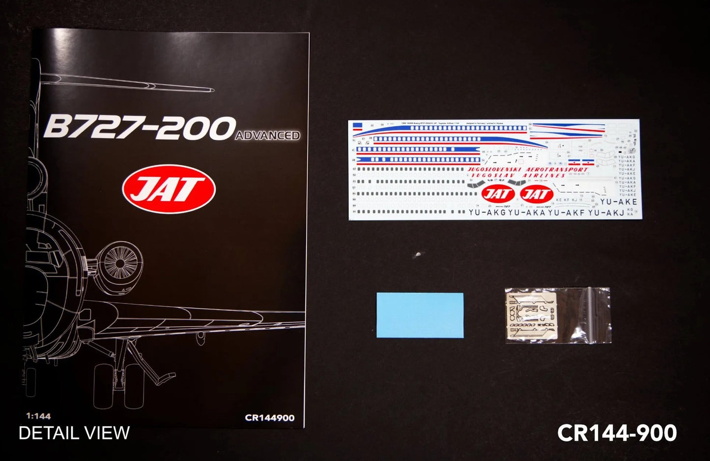 CR Models CR144-900 1:144 Boeing 727-200ADV in Yugoslav Airlines livery