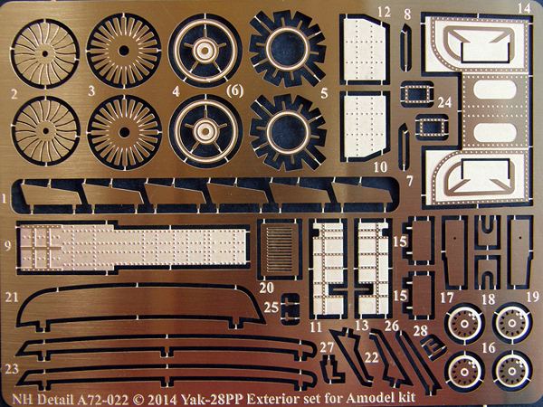 NH Detail CS72-001 1:72 Yak-28PP double conversion set