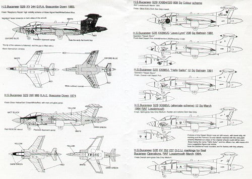 Check Six CS72005 Buccaneer S.2A/S.2B Multi-Marking Decals 1:72