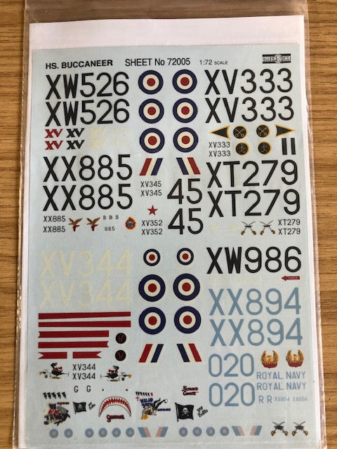 Check Six CS72005 Buccaneer S.2A/S.2B Multi-Marking Decals 1:72