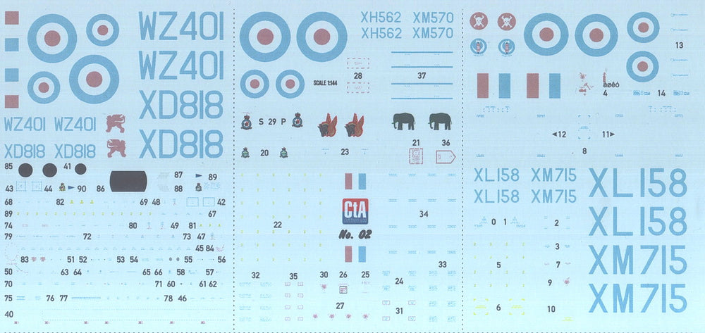 CtA Cut then Add CTA-002 1:144 "V-Bombers in Anti-flash white"