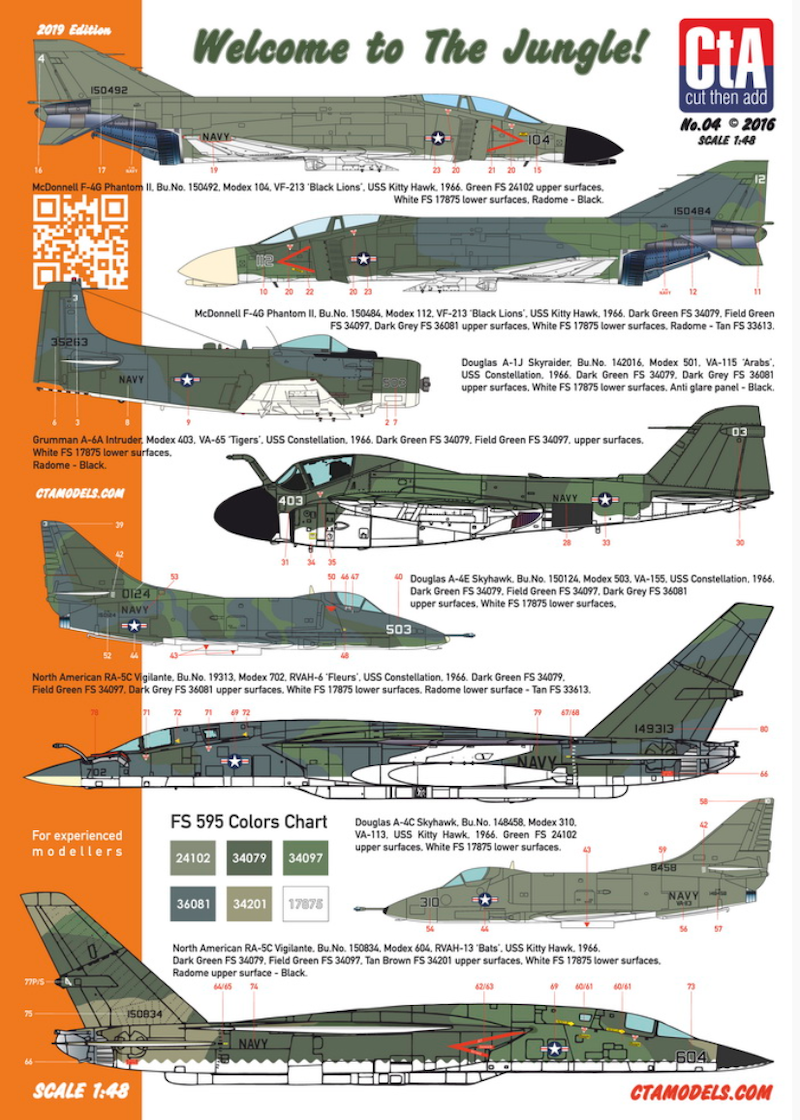 CtA CTA-004 1:48 Welcome to the Jungle! Vietnam USN Carrier Aircraft