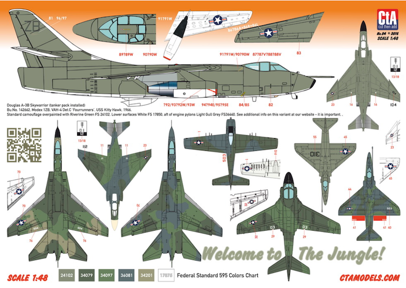 CtA CTA-004 1:48 Welcome to the Jungle! Vietnam USN Carrier Aircraft