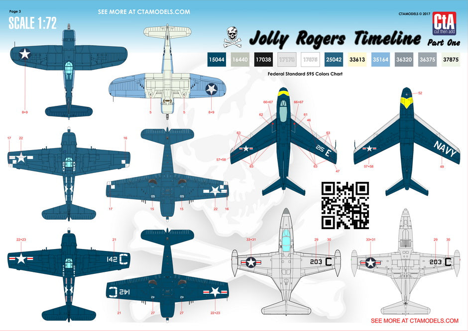 CtA Cut then Add CTA-005 1:72 "Jolly Rogers Timeline" Part One