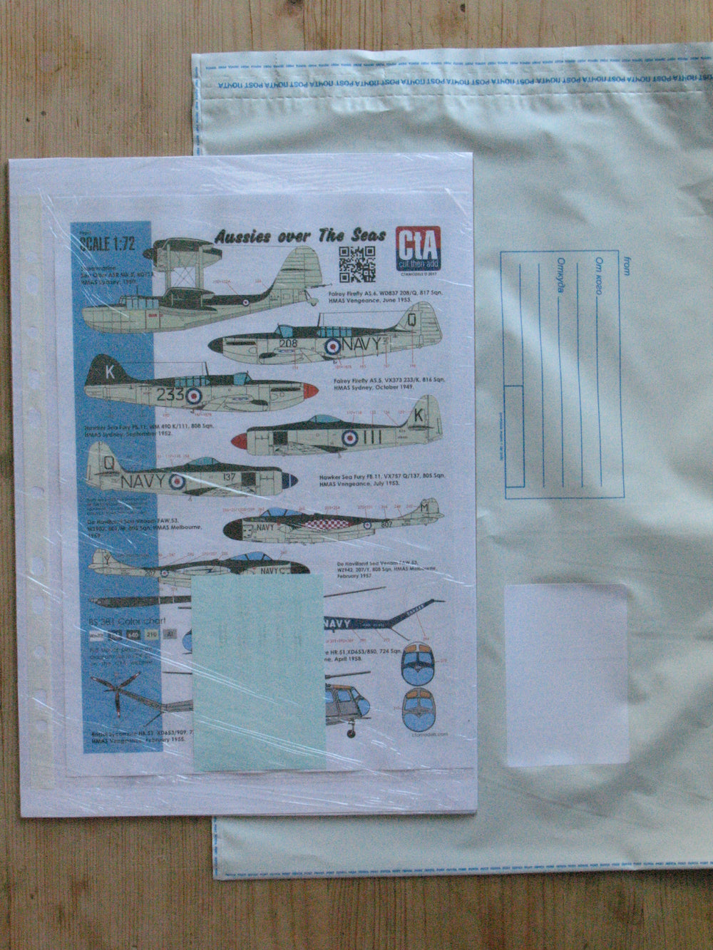 CtA Cut then Add CTA-007 1:72 "Aussies over The Seas"